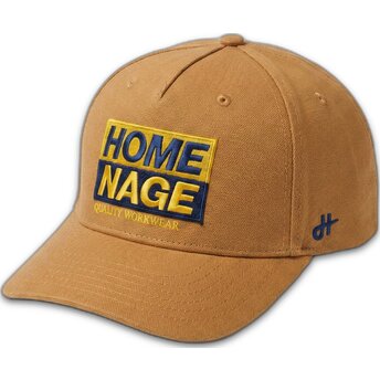 Homenage Curved Brim Decker Workwear The Retro Кафява Шапка Snapback