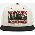 gorra-plana-beige-y-negra-snapback-nysky-skylines-the-snap-de-homenage