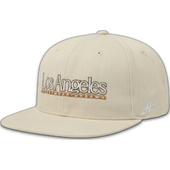 Homenage Flat Brim Los Angeles Skylines The Snap Бежова Шапка Snapback
