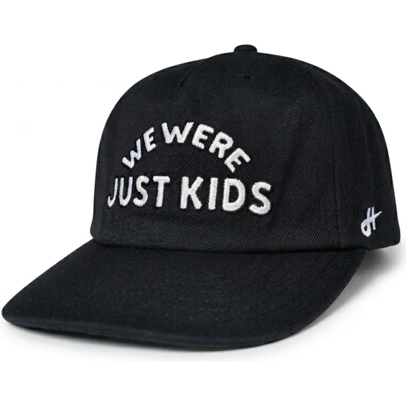 schwarze-gebogene-snapback-kappe-just-kids-the-retro-von-homenage