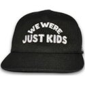 sort-snapback-kasket-med-buet-skygge-just-kids-outline-the-retro-fra-homenage