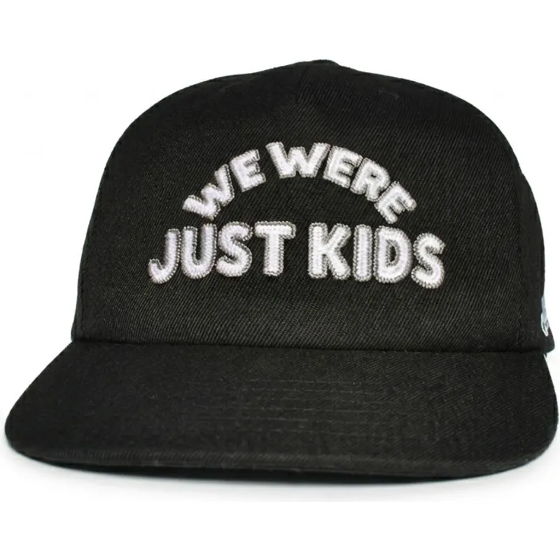 gorra-curva-negra-snapback-just-kids-outline-the-retro-de-homenage