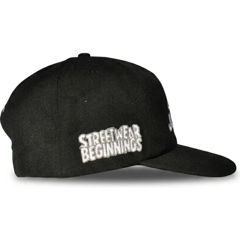 gorra-curva-negra-snapback-just-kids-outline-the-retro-de-homenage