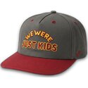 gra-og-rod-buet-kasket-snapback-just-kids-the-retro-fra-homenage