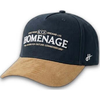 Marineblå og brun buet kasket snapback Vintage Liberty Sport The Retro fra Homenage