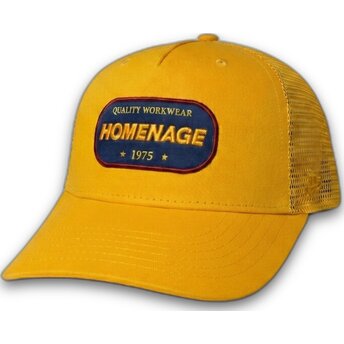 Шапка извита шапка тракер жълт снапбек The Trucker Work 1975 Workwear The от Homenage