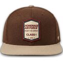 homenage-flat-brim-squadron-military-surplus-the-retro-dark-brown-snapback-cap