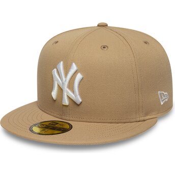 Шапка плоска кафяв прилепнала 59FIFTY League Essential на New York Yankees MLB от New Era