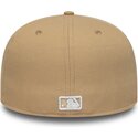 new-era-flat-brim-59fifty-league-essential-new-york-yankees-mlb-light-brown-fitted-cap