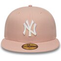 gorra-plana-rosa-ajustada-59fifty-league-essential-de-new-york-yankees-mlb-de-new-era