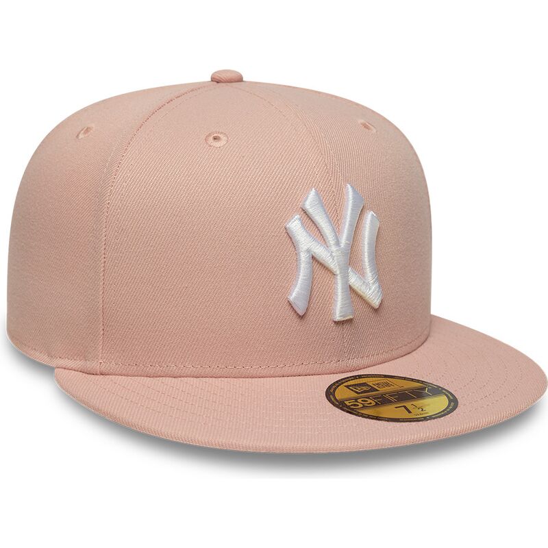 shapka-ploska-roza-prilepnala-59fifty-league-essential-na-new-york-yankees-mlb-ot-new-era