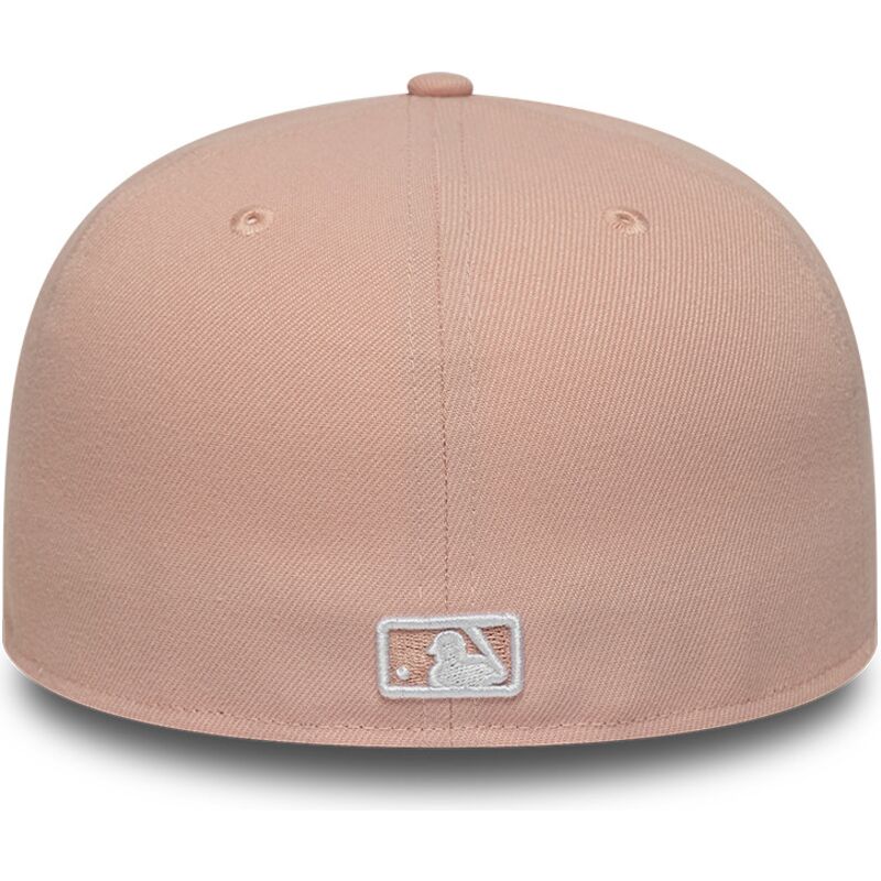 gorra-plana-rosa-ajustada-59fifty-league-essential-de-new-york-yankees-mlb-de-new-era