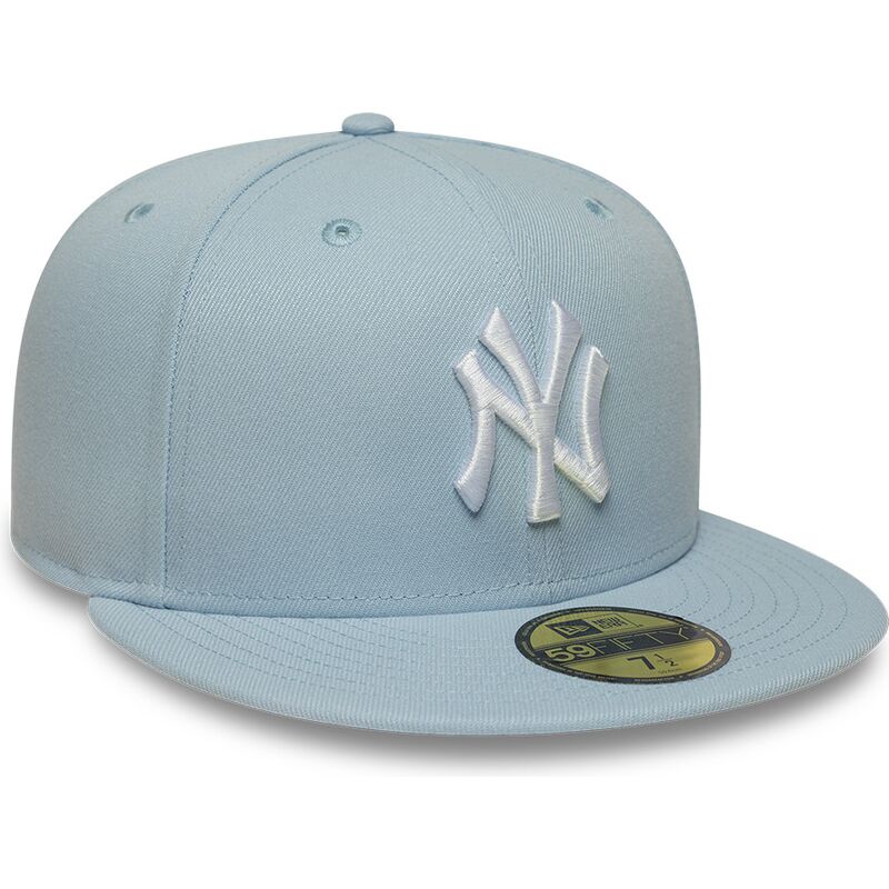 gorra-plana-azul-claro-ajustada-59fifty-league-essential-de-new-york-yankees-mlb-de-new-era