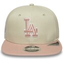 shapka-ploska-bezhov-snapbek-rosa-9fifty-original-fit-world-series-patch-na-los-angeles-dodgers-mlb-ot-new-era
