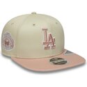 shapka-ploska-bezhov-snapbek-rosa-9fifty-original-fit-world-series-patch-na-los-angeles-dodgers-mlb-ot-new-era