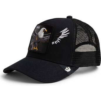 Schwarze Trucker-Kappe Adler Wings Free The Farm von Goorin Bros.