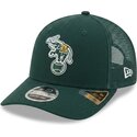 shapka-izvita-zelena-snapbek-9seventy-stretch-snap-evergreen-na-oakland-athletics-mlb-ot-new-era