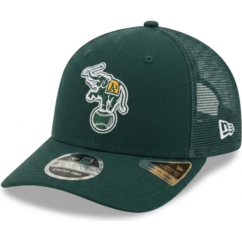 shapka-izvita-traker-zelena-snapbek-9seventy-stretch-snap-evergreen-na-oakland-athletics-mlb-ot-new-era shapka-izvita-traker-zelena-snapbek-9seventy-stretch-snap-evergreen-na-oakland-athletics-mlb-ot-new-era