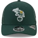 shapka-izvita-zelena-snapbek-9seventy-stretch-snap-evergreen-na-oakland-athletics-mlb-ot-new-era