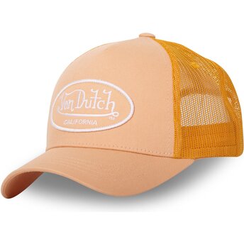Шапка извита тракер оранжев снапбек за деца LOF B6C от Von Dutch
