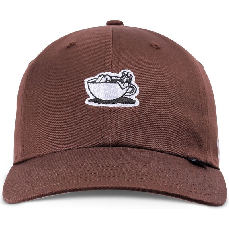 gorra-curva-marron-ajustable-guy-in-a-cup-de-djinns
