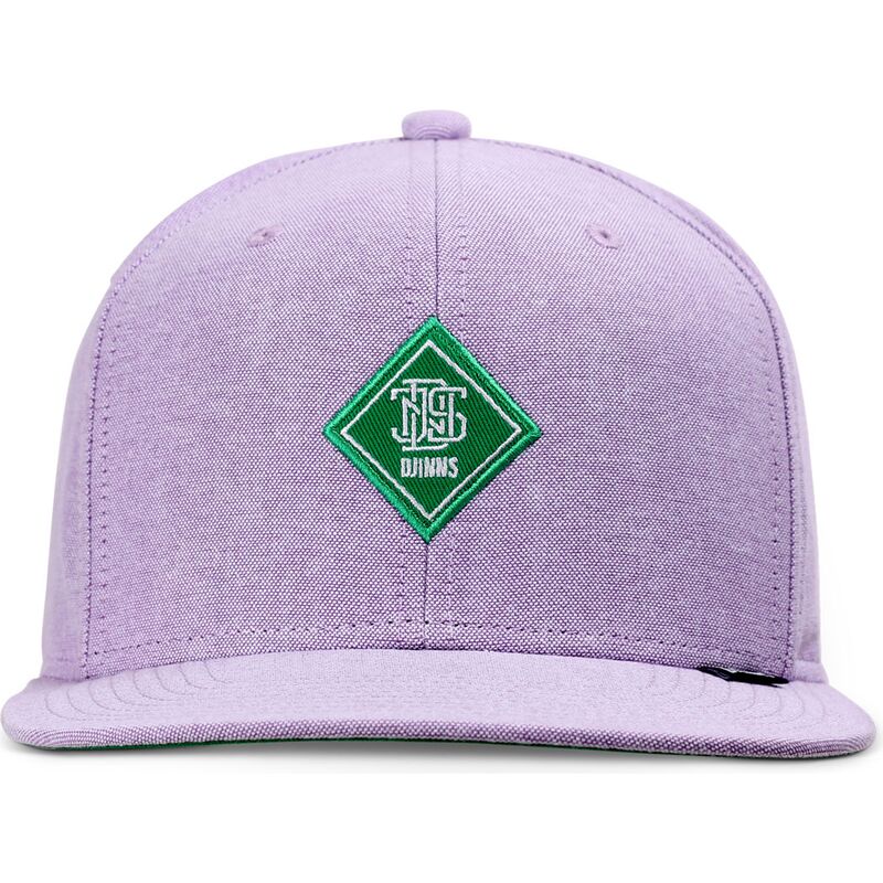 casquette-plate-violette-snapback-avec-logo-vert-oxfordcontra-djinns
