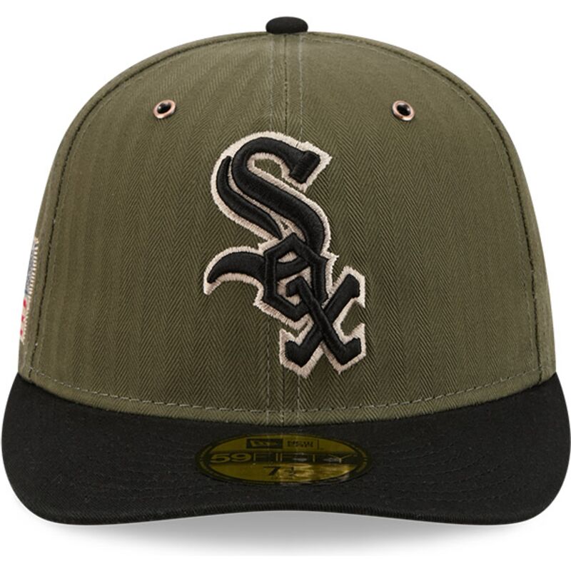 shapka-izvita-zelena-reguliruema-59fifty-pre-curved-american-herringbone-na-chicago-white-sox-mlb-ot-new-era