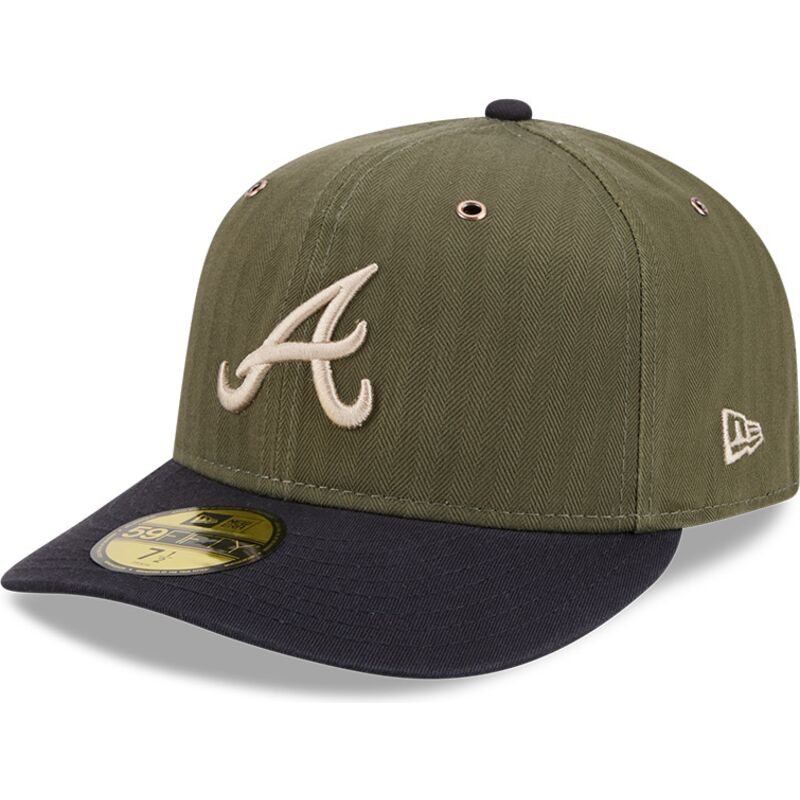 grune-gebogene-verstellbare-59fifty-pre-curved-american-herringbone-kappe-der-atlanta-braves-mlb-von-new-era
