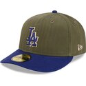 shapka-izvita-zelena-reguliruema-59fifty-pre-curved-american-herringbone-na-los-angeles-dodgers-mlb-ot-new-era