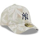 casquette-courbee-beige-ajustee-59forty-a-frame-leafy-palm-new-york-yankees-mlb-new-era