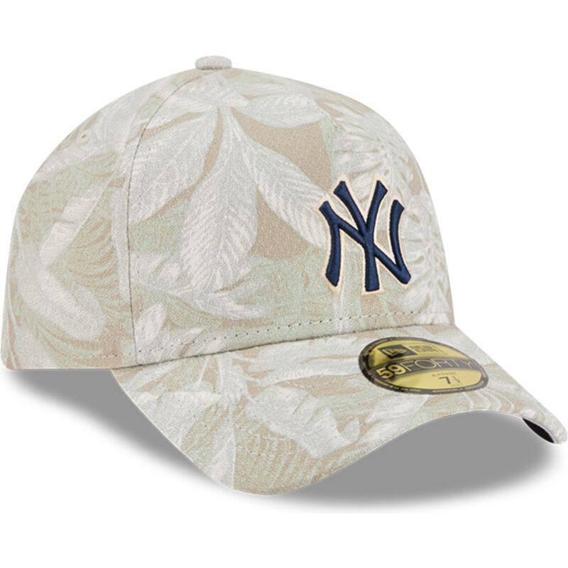 shapka-izvita-bezhov-prilepnala-59forty-a-frame-leafy-palm-na-new-york-yankees-mlb-ot-new-era