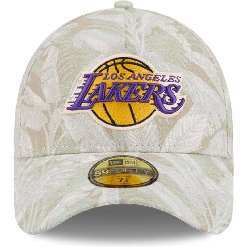 shapka-izvita-bezhov-reguliruema-59forty-a-frame-leafy-palm-na-los-angeles-lakers-nba-ot-new-era