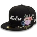 shapka-ploska-cherna-prilepnala-59fifty-floral-emb-ot-new-era