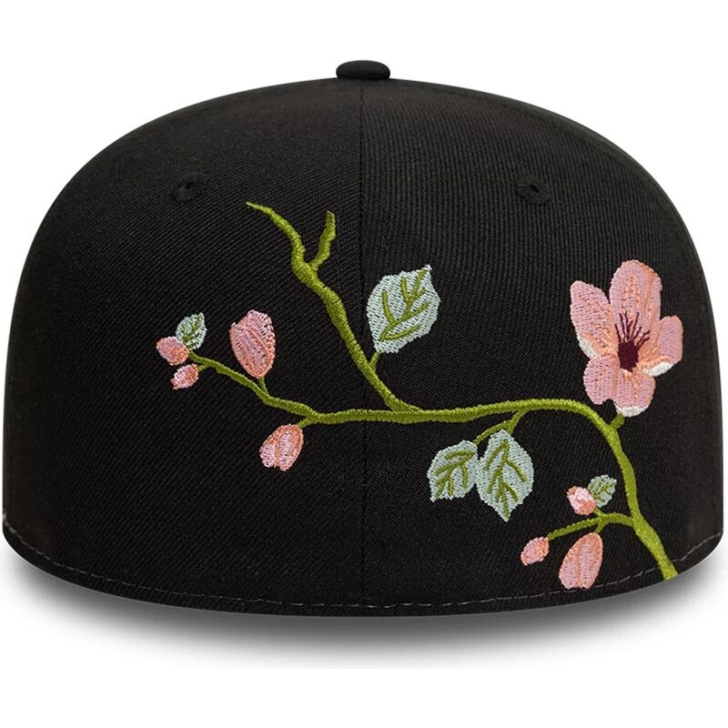 casquette-plate-noire-ajustee-59fifty-floral-emb-new-era casquette-plate-noire-ajustee-59fifty-floral-emb-new-era