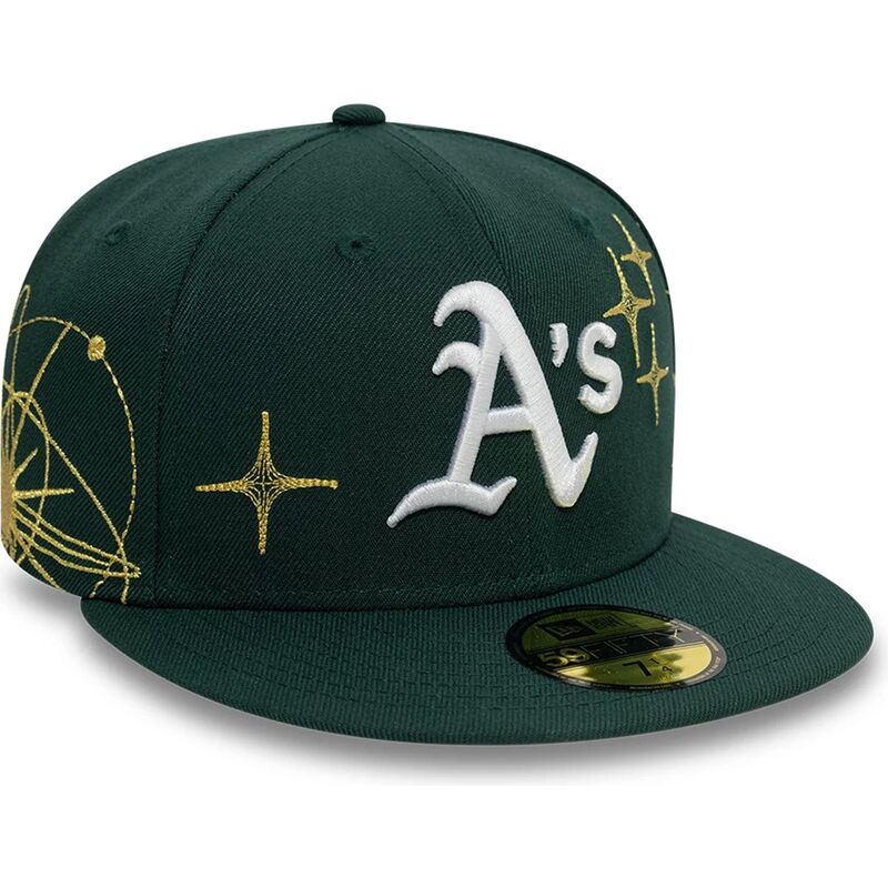 shapka-ploska-zelena-reguliruema-59fifty-zodiac-na-oakland-athletics-mlb-ot-new-era