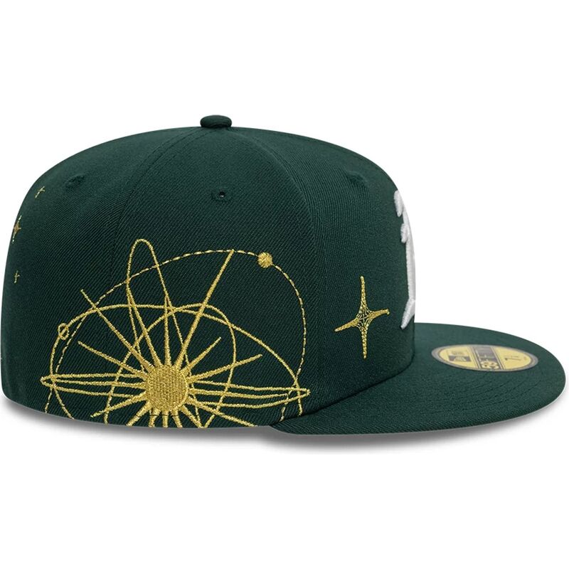 casquette-plate-verte-ajustee-59fifty-zodiac-oakland-athletics-mlb-new-era