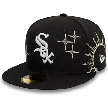 New Era Плоска Козирка 59FIFTY Zodiac Chicago White Sox MLB Черна Прилепнала Шапка