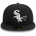 schwarze-anliegende-59fifty-flatcap-heart-icon-der-chicago-white-sox-mlb-von-new-era