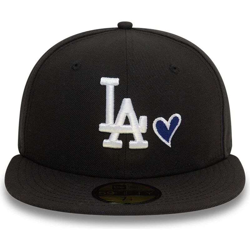 shapka-ploska-cherna-prilepnala-59fifty-heart-icon-na-los-angeles-dodgers-mlb-ot-new-era