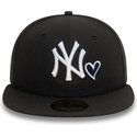casquette-plate-noire-ajustee-59fifty-heart-icon-new-york-yankees-mlb-new-era