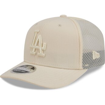 Шапка извита тракер бежов снапбек 9SEVENTY Stretch Snap Color Pack на Los Angeles Dodgers MLB от New Era