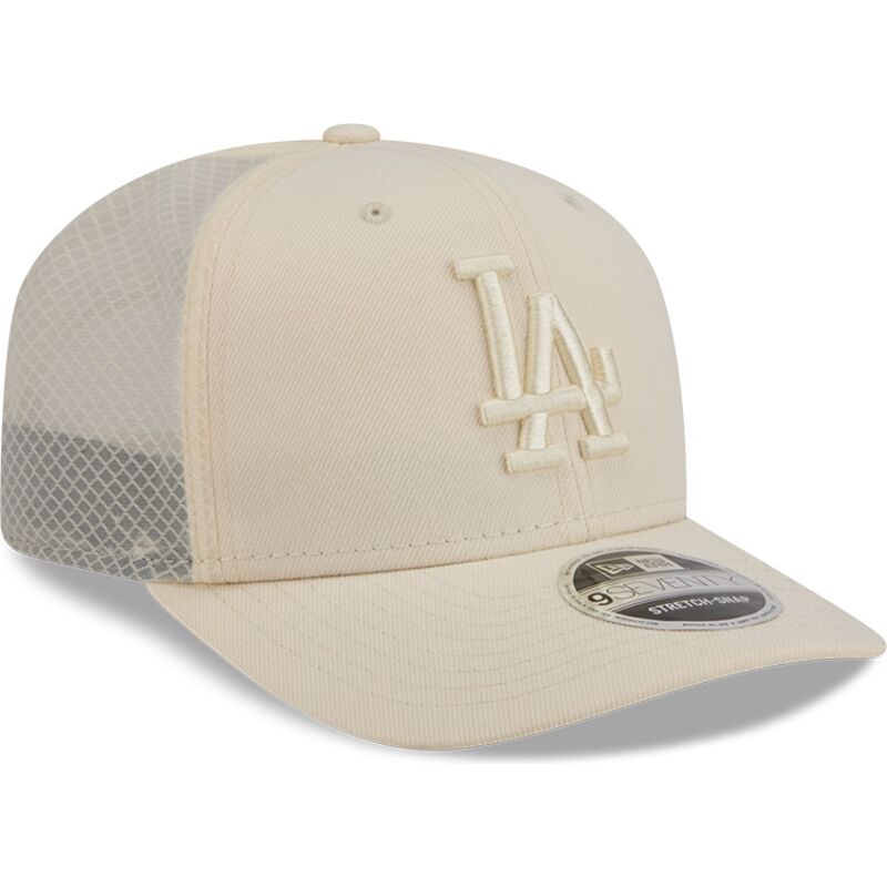 casquette-trucker-beige-9seventy-stretch-snap-color-pack-los-angeles-dodgers-mlb-new-era
