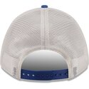 casquette-trucker-beige-et-bleue-9forty-m-crown-a-frame-fray-los-angeles-dodgers-mlb-new-era