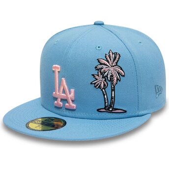 Flache blaue angepasste 59FIFTY Palm Taco Kappe der Los Angeles Dodgers MLB von New Era