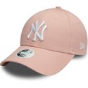 shapka-izvita-roza-reguliruem-9forty-colour-essential-na-new-york-yankees-mlb-ot-new-era