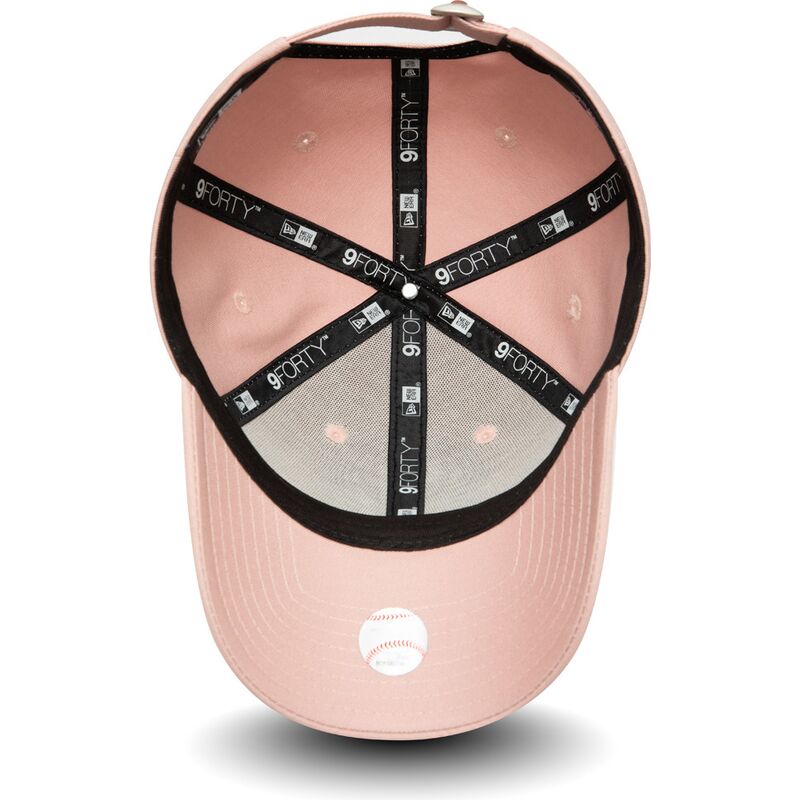 new-era-curved-brim-women-9forty-colour-essential-new-york-yankees-mlb-pink-adjustable-cap new-era-curved-brim-women-9forty-colour-essential-new-york-yankees-mlb-pink-adjustable-cap