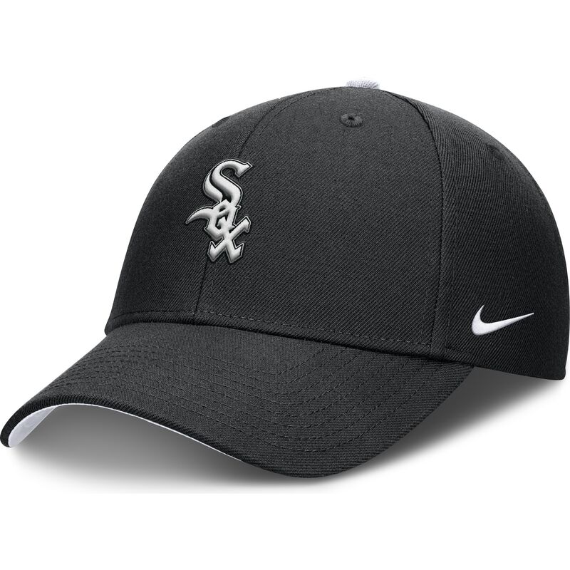 schwarze-gebogene-verstellbare-kappe-fur-kinder-dri-fit-club-structured-von-chicago-white-sox-mlb-von-nike