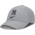 casquette-courbee-grise-ajustable-primetime-club-structured-uv-poly-ripstop-new-york-yankees-mlb-nike
