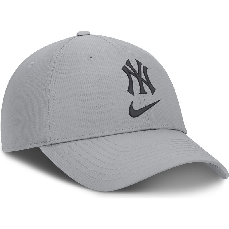 graue-verstellbare-gebogene-kappe-primetime-club-structured-uv-poly-ripstop-der-new-york-yankees-mlb-von-nike graue-verstellbare-gebogene-kappe-primetime-club-structured-uv-poly-ripstop-der-new-york-yankees-mlb-von-nike