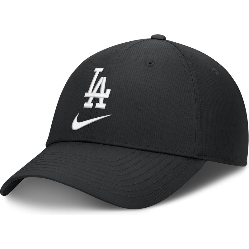schwarze-verstellbare-gebogene-kappe-primetime-club-structured-uv-poly-ripstop-der-los-angeles-dodgers-mlb-von-nike schwarze-verstellbare-gebogene-kappe-primetime-club-structured-uv-poly-ripstop-der-los-angeles-dodgers-mlb-von-nike